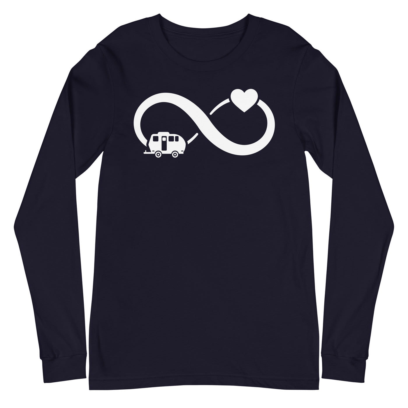 Infinity Heart and Camping 2 - Longsleeve (Unisex) camping xxx yyy zzz Navy