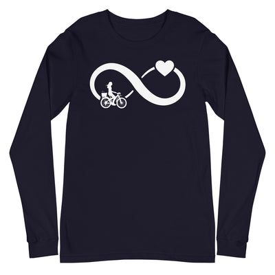 Infinity Heart and Cycling 2 - Longsleeve (Unisex) fahrrad xxx yyy zzz Navy