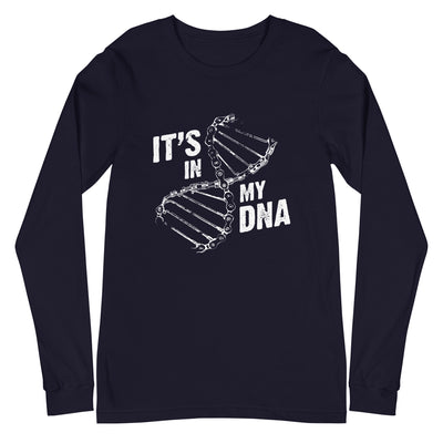 Its in my DNA - Longsleeve (Unisex) fahrrad xxx yyy zzz Navy