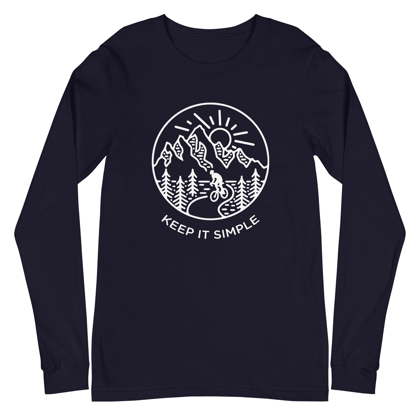 Keep it Simple - Longsleeve (Unisex) fahrrad xxx yyy zzz Navy