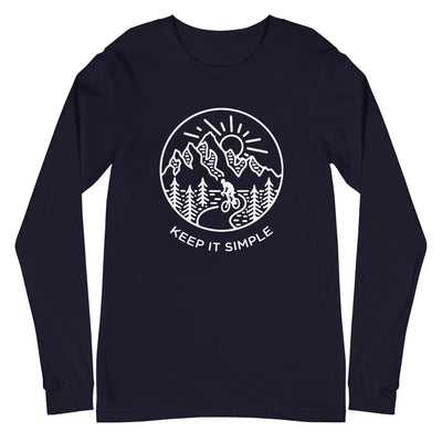 Keep it Simple - Longsleeve (Unisex) fahrrad xxx yyy zzz Navy