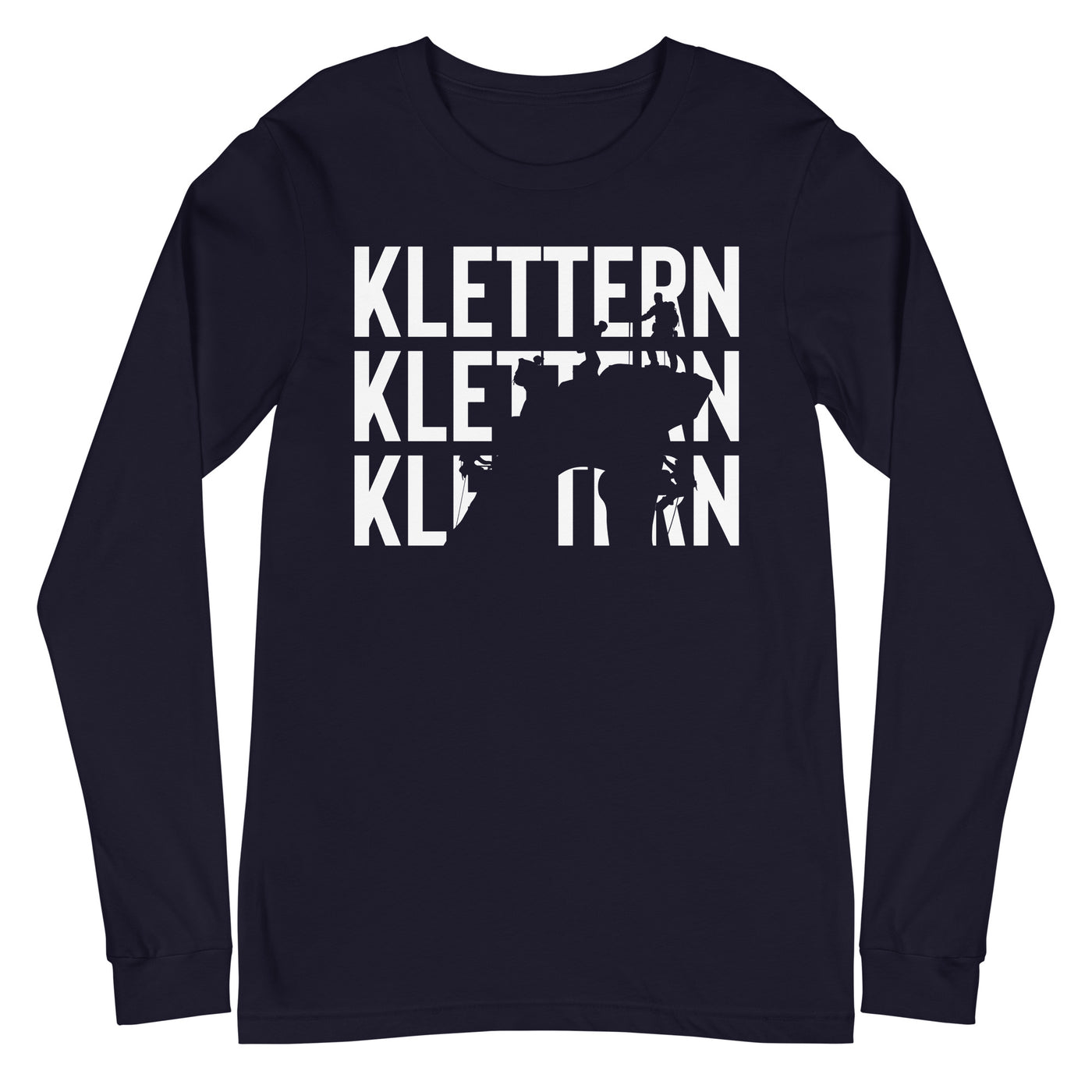 Klettern - Longsleeve (Unisex) klettern xxx yyy zzz Navy