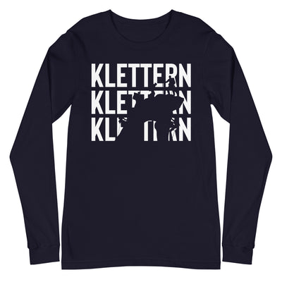 Klettern - Longsleeve (Unisex) klettern xxx yyy zzz Navy