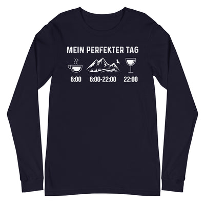 Mein Perfekter Tag - Longsleeve (Unisex) berge xxx yyy zzz Navy