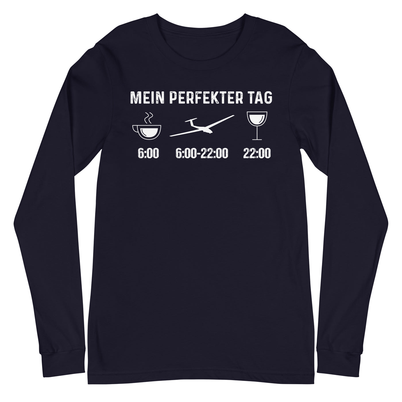 Mein Perfekter Tag - Longsleeve (Unisex) berge xxx yyy zzz Navy