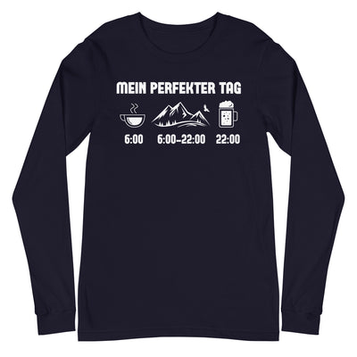 Mein Perfekter Tag - Longsleeve (Unisex) berge xxx yyy zzz Navy