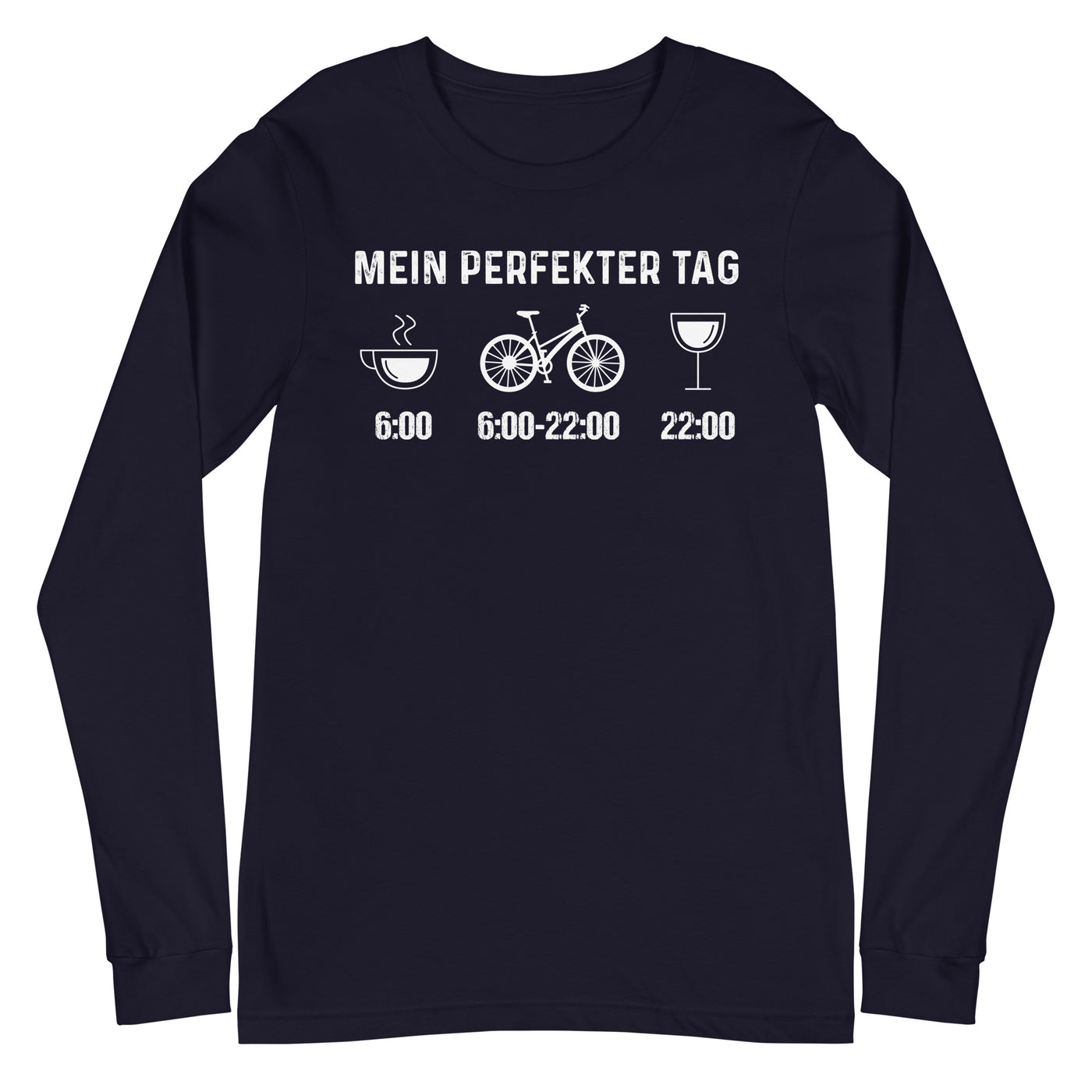 Mein Perfekter Tag - Longsleeve (Unisex) fahrrad xxx yyy zzz Navy