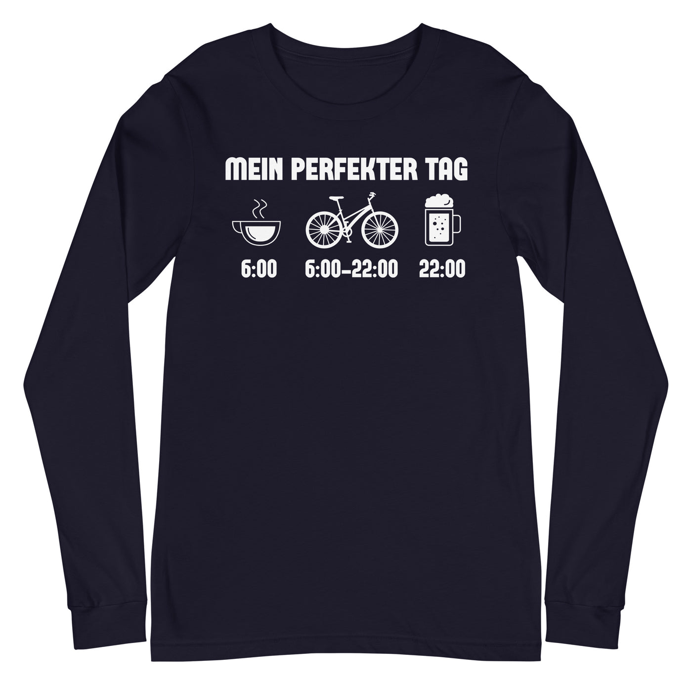 Mein Perfekter Tag - Longsleeve (Unisex) fahrrad xxx yyy zzz Navy