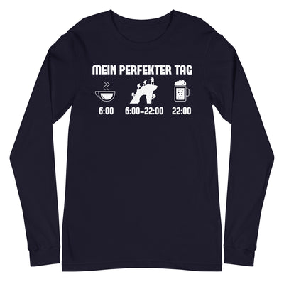 Mein Perfekter Tag - Longsleeve (Unisex) klettern xxx yyy zzz Navy