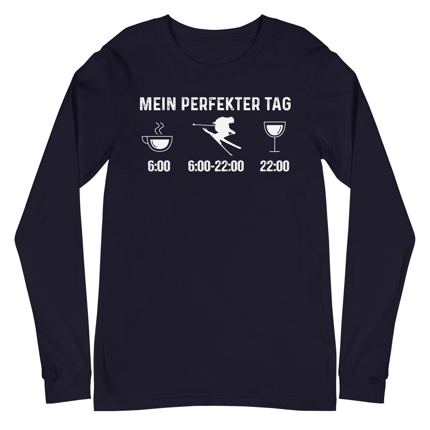 Mein Perfekter Tag - Longsleeve (Unisex) klettern ski xxx yyy zzz Navy