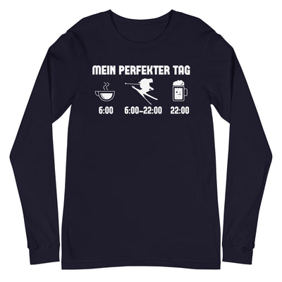 Mein Perfekter Tag - Longsleeve (Unisex) klettern ski xxx yyy zzz Navy