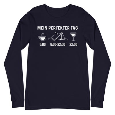 Mein Perfekter Tag 1 - Longsleeve (Unisex) camping xxx yyy zzz Navy