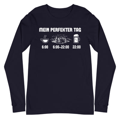 Mein Perfekter Tag 1 - Longsleeve (Unisex) camping xxx yyy zzz Navy