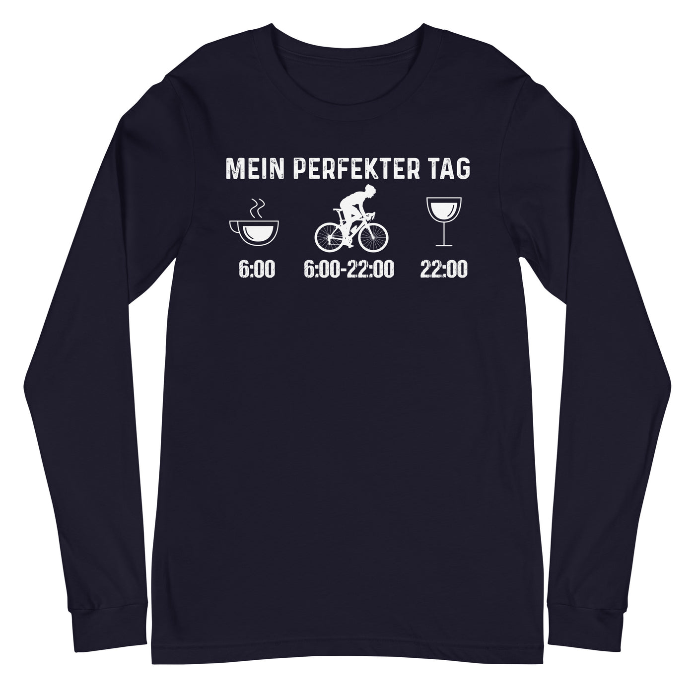 Mein Perfekter Tag 1 - Longsleeve (Unisex) fahrrad xxx yyy zzz Navy