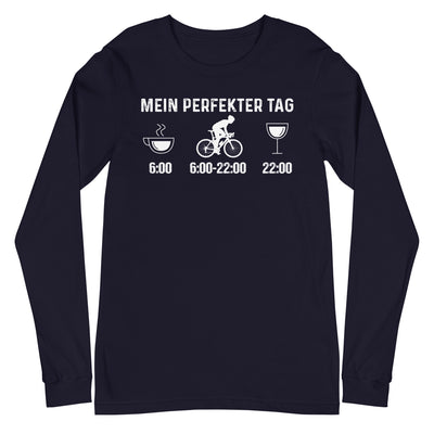 Mein Perfekter Tag 1 - Longsleeve (Unisex) fahrrad xxx yyy zzz Navy