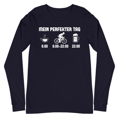 Mein Perfekter Tag 1 - Longsleeve (Unisex) fahrrad xxx yyy zzz Navy