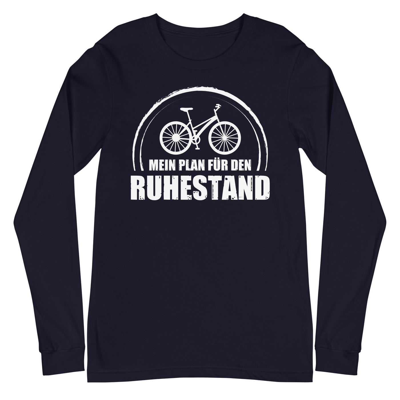 Mein Plan Fur Den Ruhestand - Longsleeve (Unisex) fahrrad xxx yyy zzz Navy