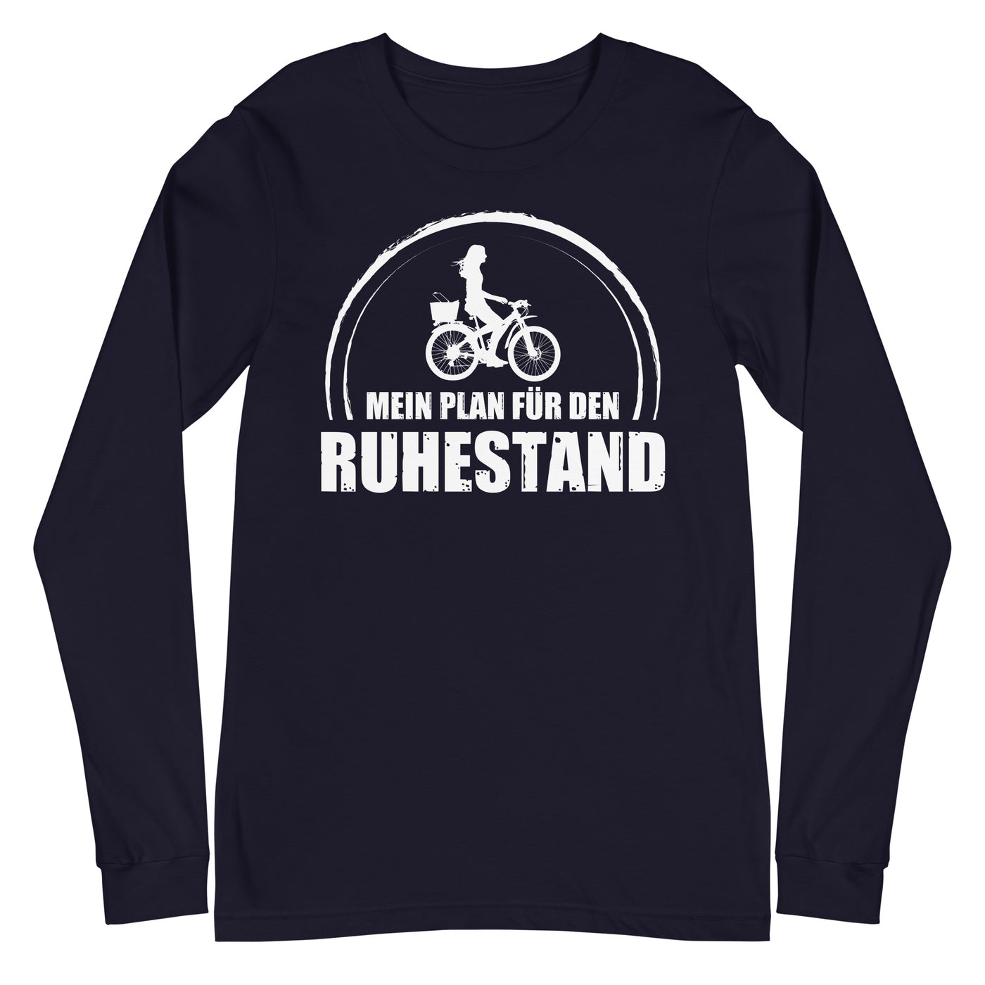 Mein Plan Fur Den Ruhestand 2 - Longsleeve (Unisex) fahrrad xxx yyy zzz Navy