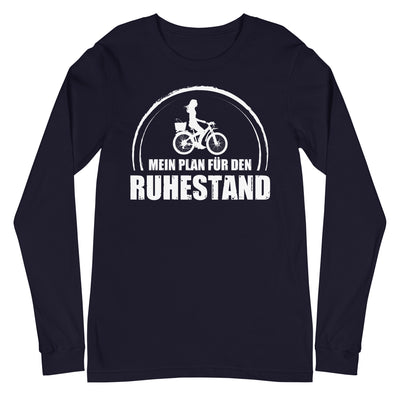 Mein Plan Fur Den Ruhestand 2 - Longsleeve (Unisex) fahrrad xxx yyy zzz Navy