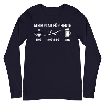 Mein Plan Für Heute - Longsleeve (Unisex) berge xxx yyy zzz Navy