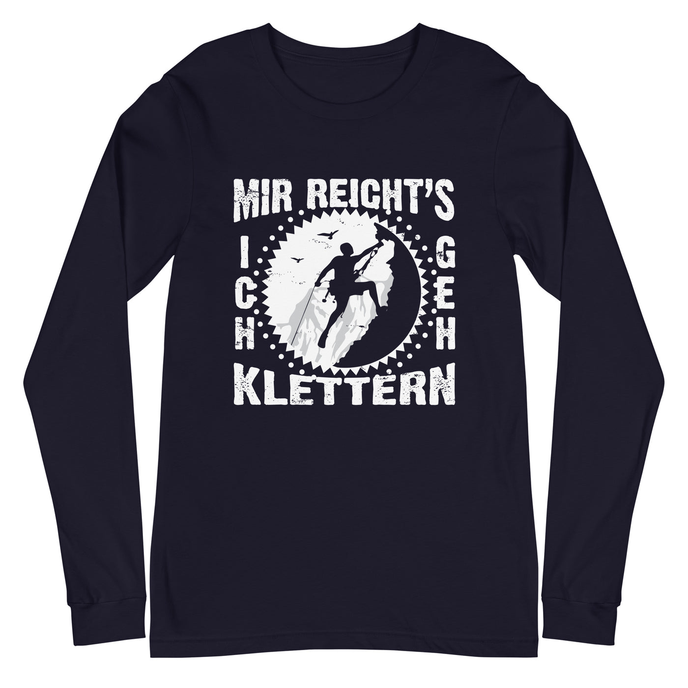 Mir reichts ich geh klettern - Longsleeve (Unisex) klettern xxx yyy zzz Navy