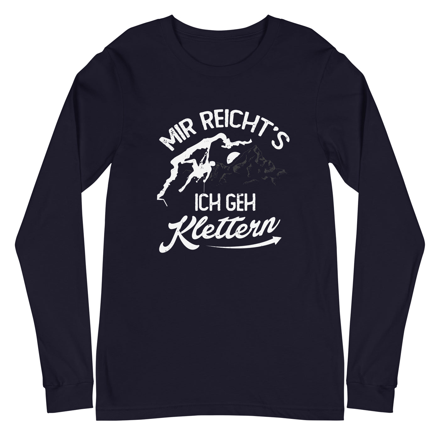 Mir reichts, ich geh Klettern - Longsleeve (Unisex) klettern xxx yyy zzz Navy