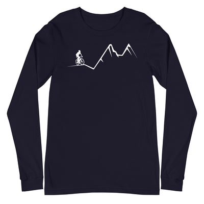 Berge - Radfahren - (12) - Longsleeve (Unisex) fahrrad xxx yyy zzz Navy