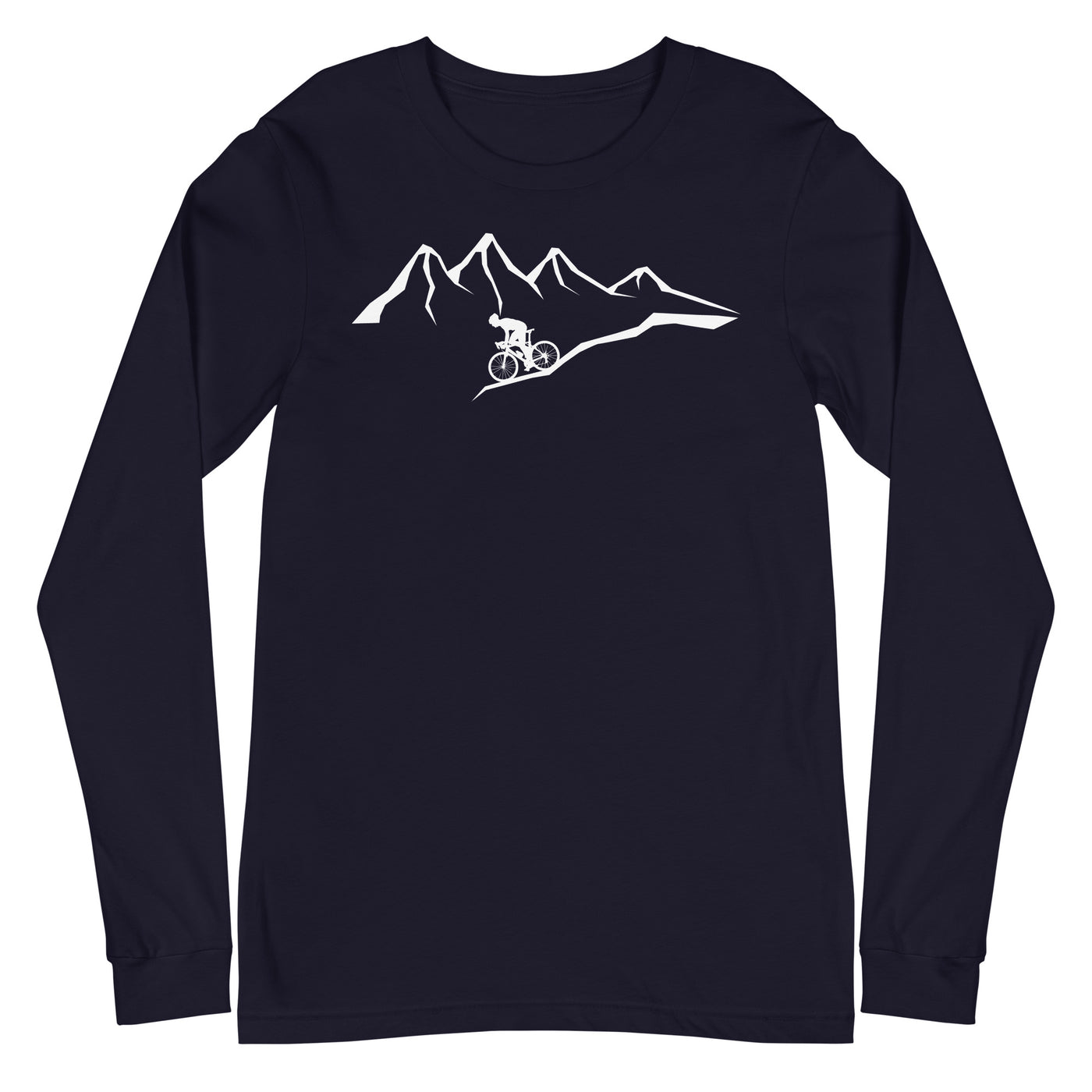 Berge - Radfahren - (14) - Longsleeve (Unisex) fahrrad xxx yyy zzz Navy