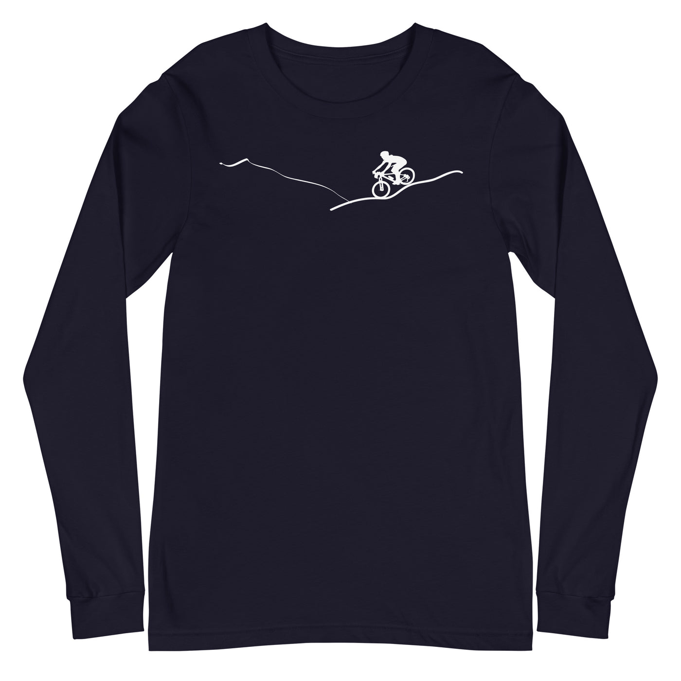 Berge - Radfahren - (15) - Longsleeve (Unisex) fahrrad xxx yyy zzz Navy