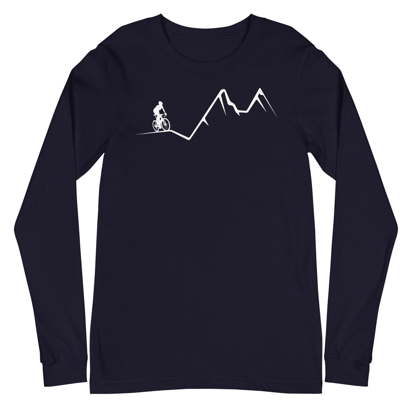 Berge - Radfahren - (16) - Longsleeve (Unisex) fahrrad xxx yyy zzz Navy