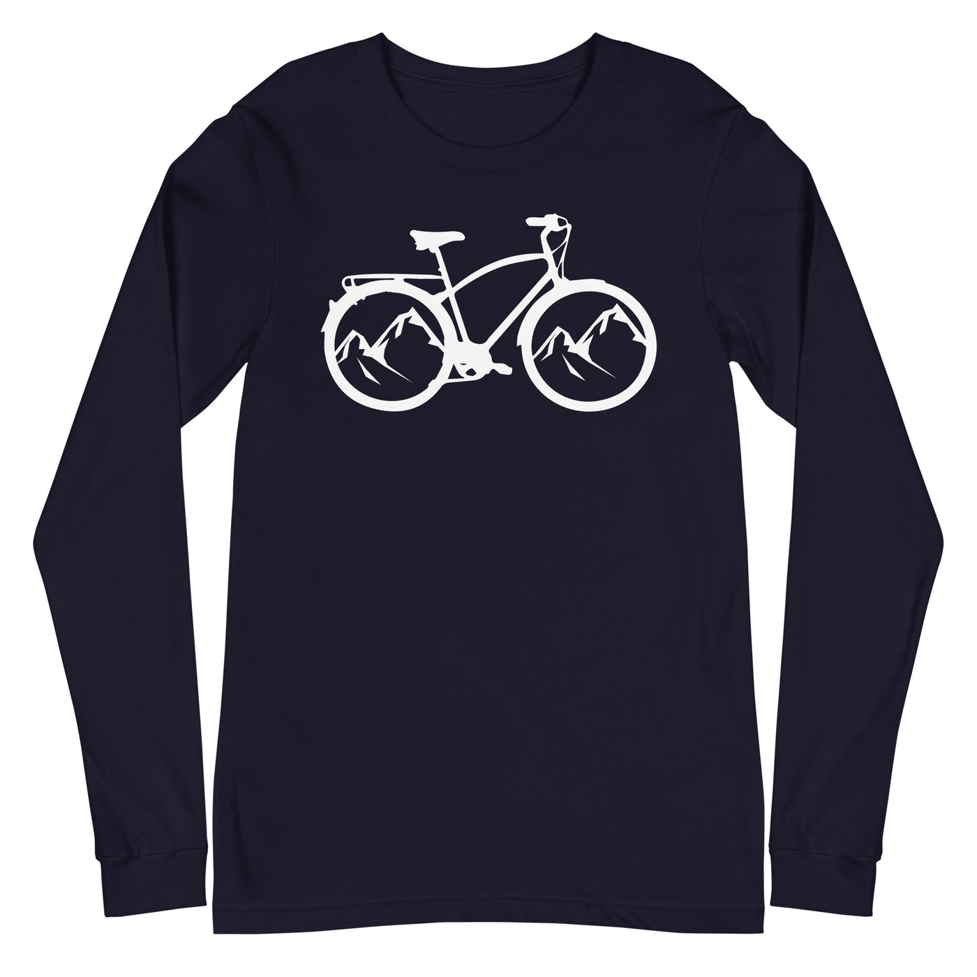 Berge - Radfahren - (17) - Longsleeve (Unisex) fahrrad xxx yyy zzz Navy