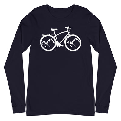 Berge - Radfahren - (17) - Longsleeve (Unisex) fahrrad xxx yyy zzz Navy