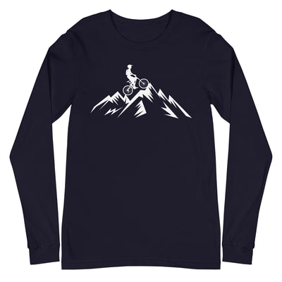 Berge - Radfahren - (18) - Longsleeve (Unisex) fahrrad xxx yyy zzz Navy