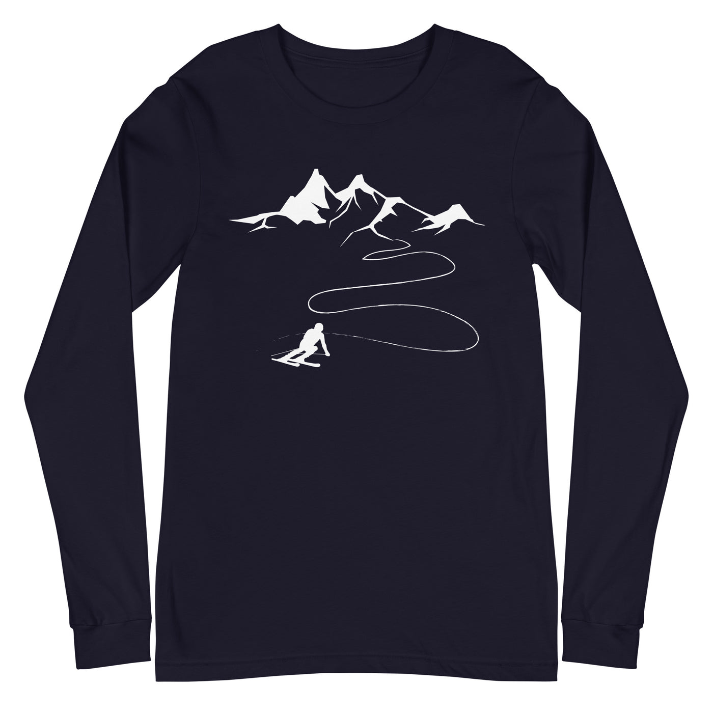 Berge - Skifahren - Longsleeve (Unisex) klettern ski xxx yyy zzz Navy