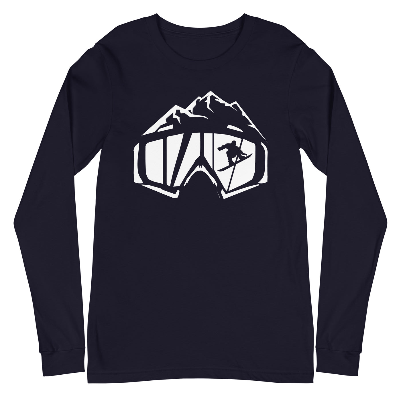 Berge - Snowboarding - (14) - Longsleeve (Unisex) snowboarden xxx yyy zzz Navy