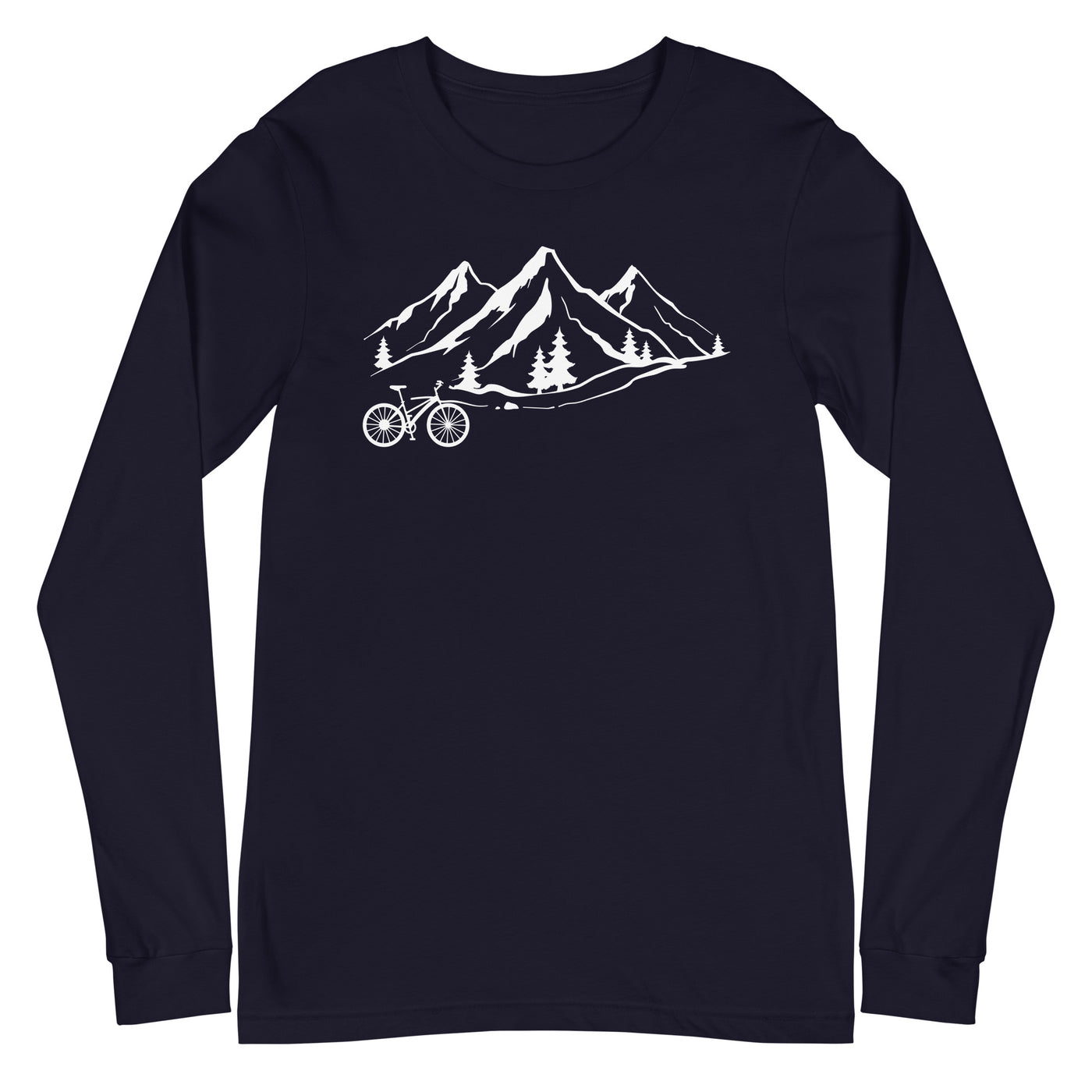 Berge 1 und Fahrrad - Longsleeve (Unisex) fahrrad xxx yyy zzz Navy