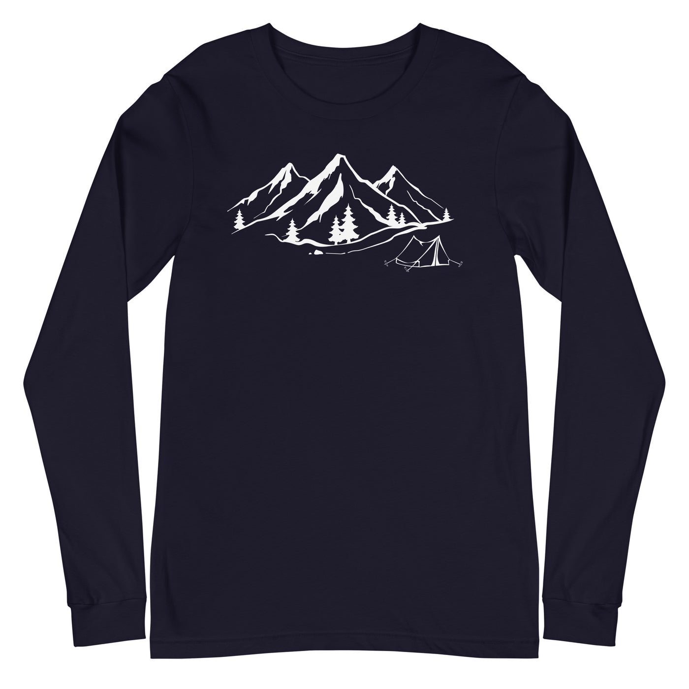 Berge 1 und Camping - Longsleeve (Unisex) camping xxx yyy zzz Navy