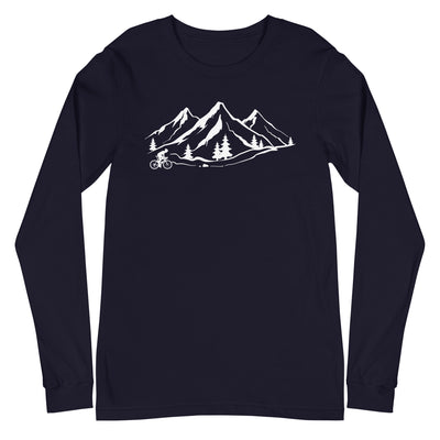 Berge 1 und Radfahren - Longsleeve (Unisex) fahrrad xxx yyy zzz Navy