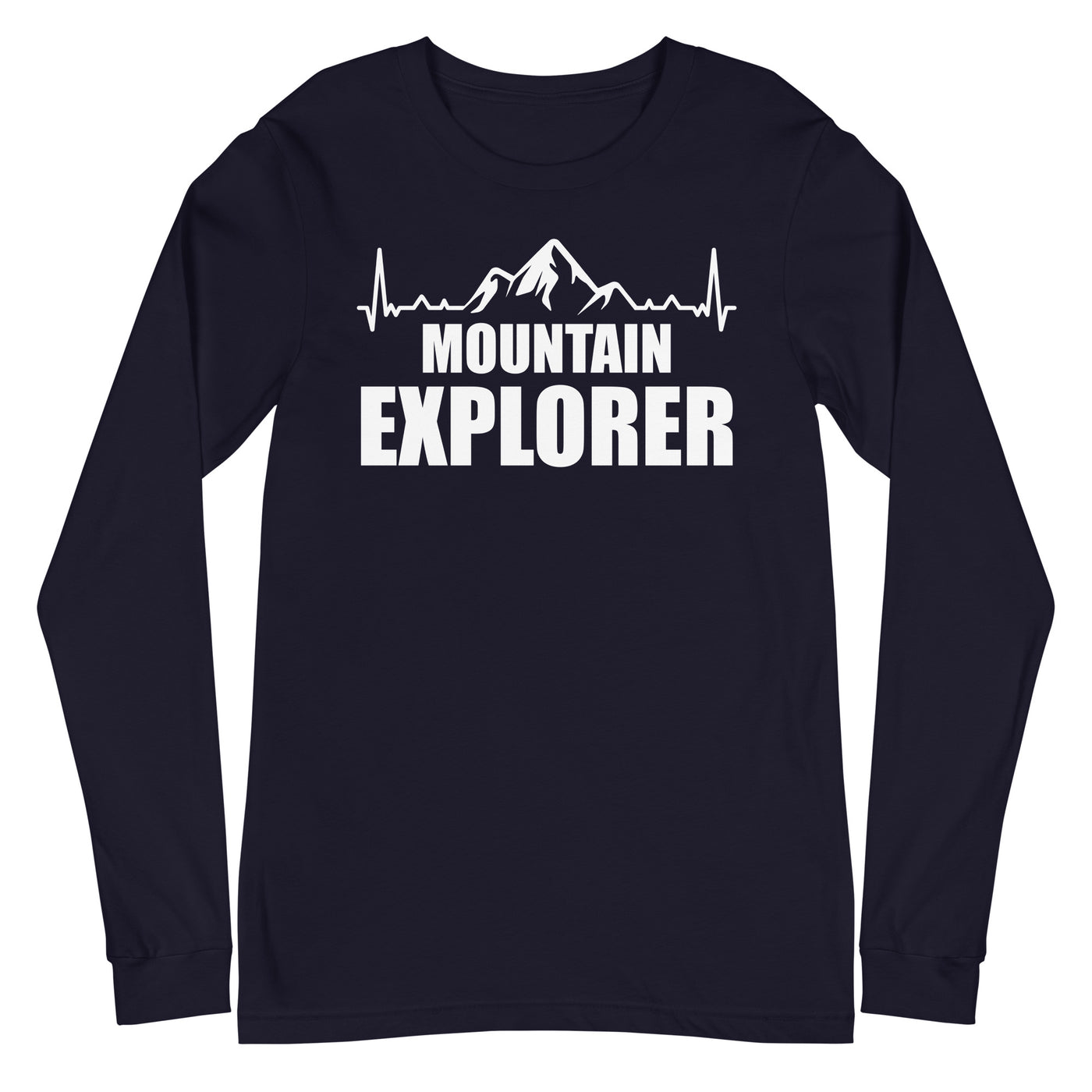 Berge Explorer 1 - Longsleeve (Unisex) berge xxx yyy zzz Navy