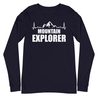 Berge Explorer 1 - Longsleeve (Unisex) berge xxx yyy zzz Navy