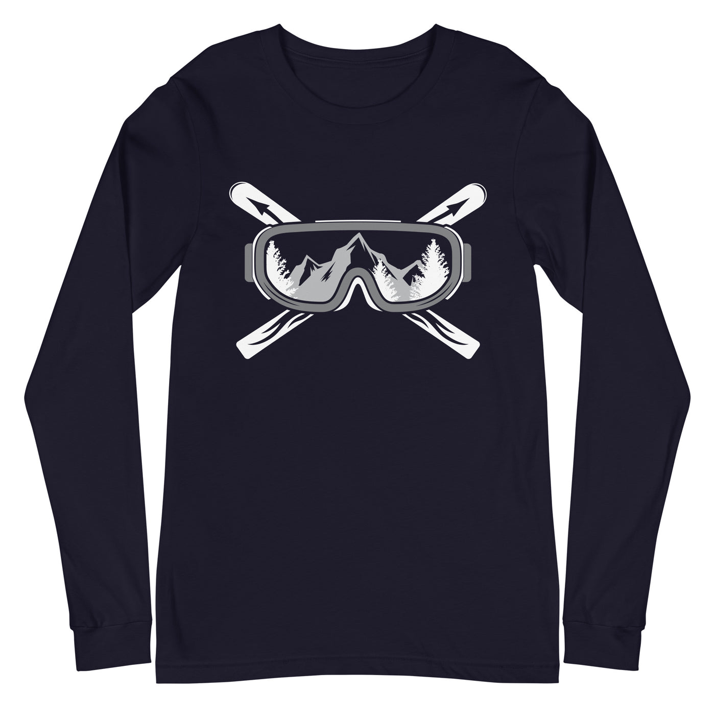 Berge Skier - Longsleeve (Unisex) klettern ski xxx yyy zzz Navy