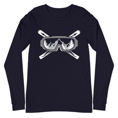 Berge Skier - Longsleeve (Unisex) klettern ski xxx yyy zzz Navy