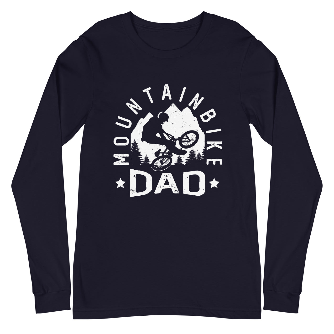 Mountainbike Dad - (M) - Longsleeve (Unisex) xxx yyy zzz Navy