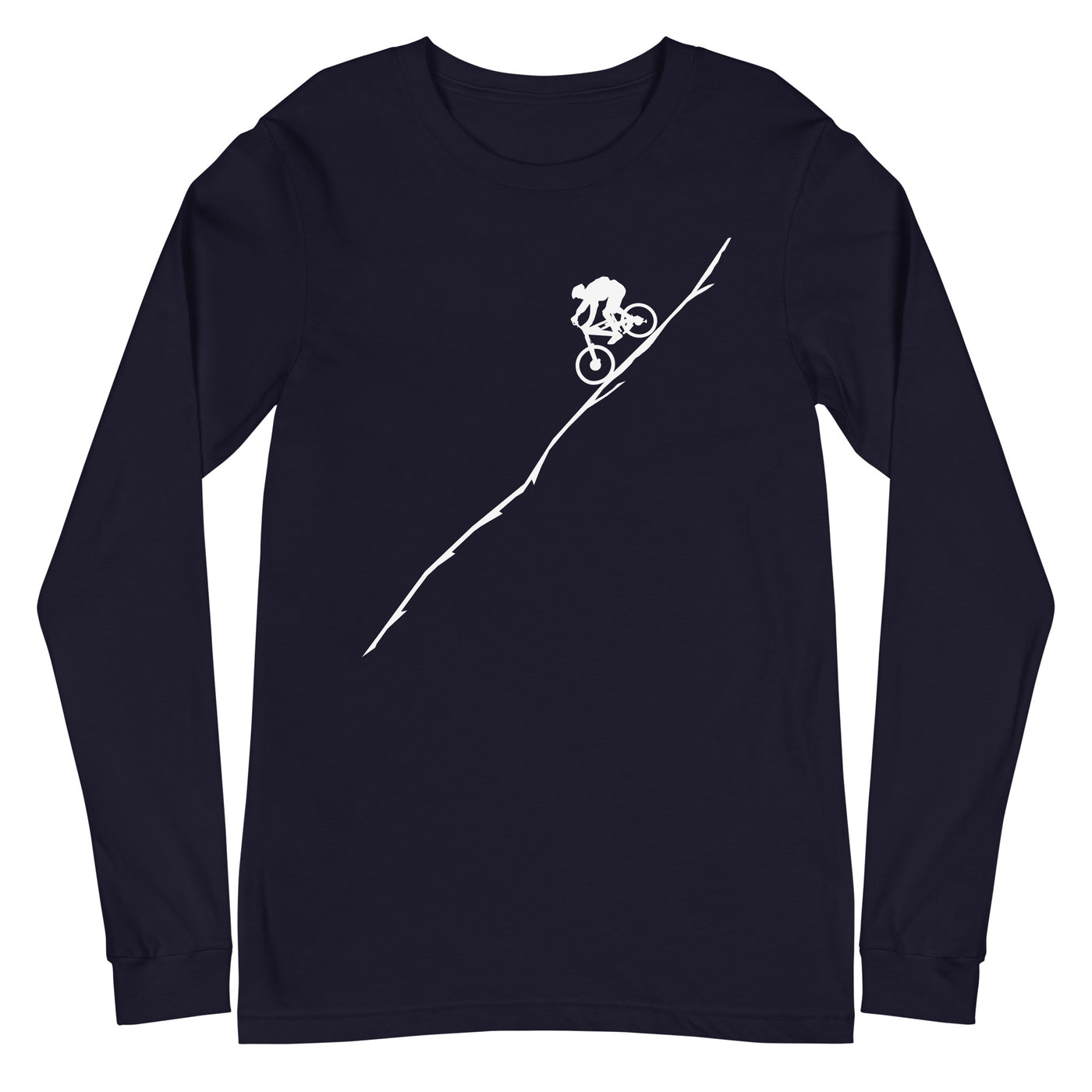 Mountaingbiking - (M) - Longsleeve (Unisex) xxx yyy zzz Navy