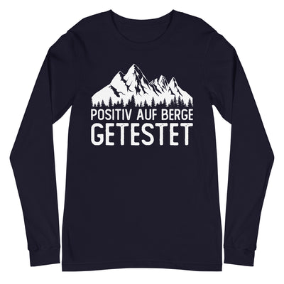 Positiv auf Berge getestet - Longsleeve (Unisex) berge xxx yyy zzz Navy