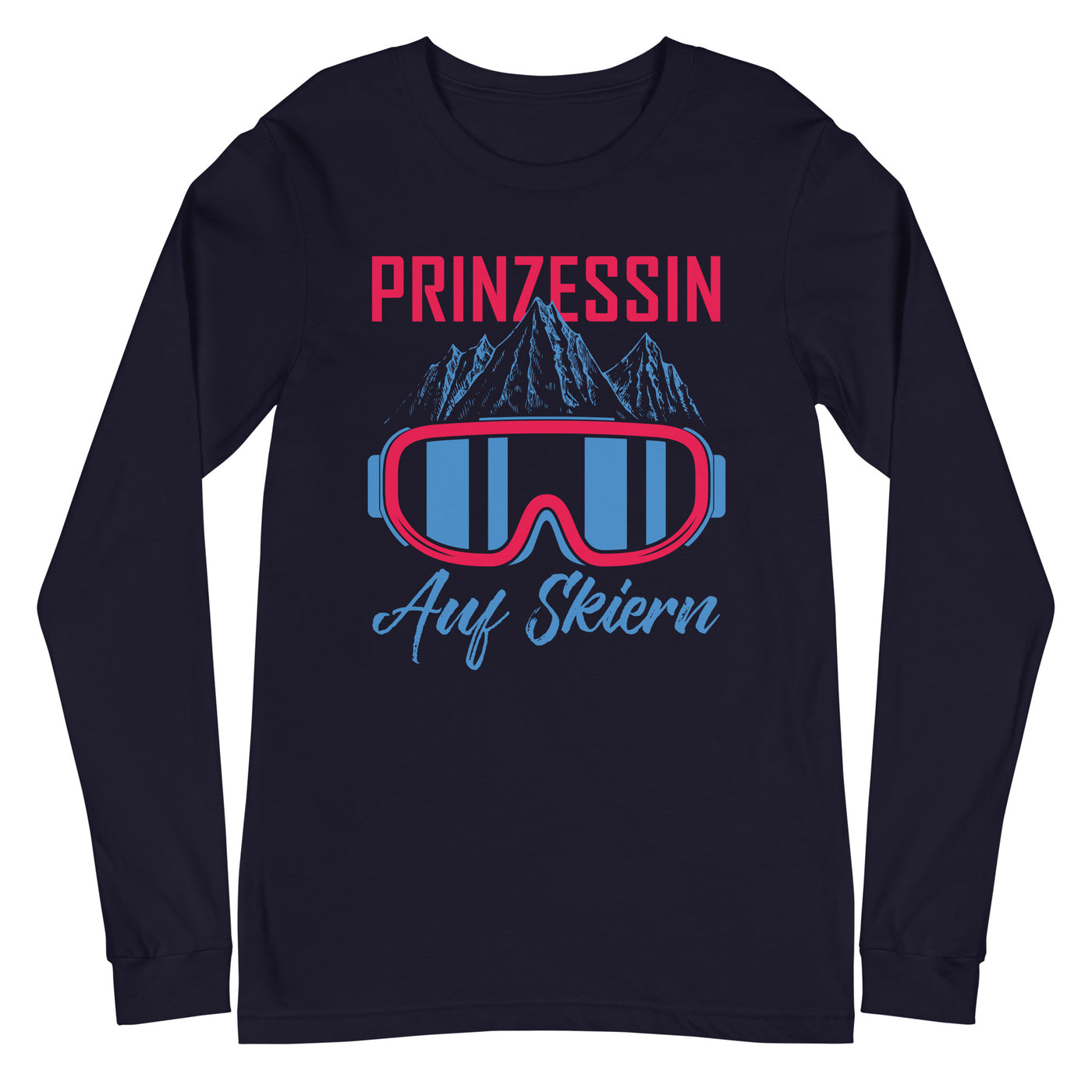 Prinzessin auf Skiern - (S.K) - Longsleeve (Unisex) klettern xxx yyy zzz Navy