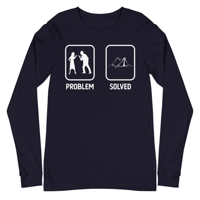 Problem Solved - Camping Tent - Longsleeve (Unisex) camping xxx yyy zzz Navy