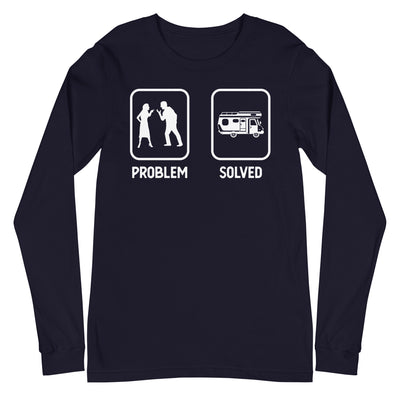 Problem Solved - Camping Van - Longsleeve (Unisex) camping xxx yyy zzz Navy