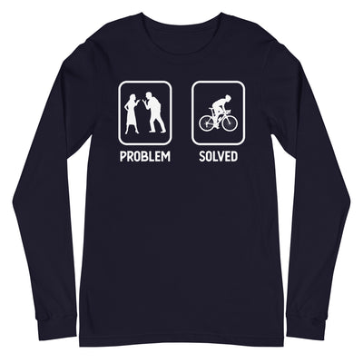 Problem Solved - Mann Radfahren - Longsleeve (Unisex) fahrrad xxx yyy zzz Navy