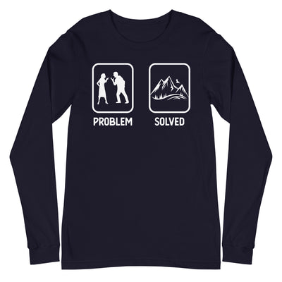 Problem Solved - Berge - Longsleeve (Unisex) berge xxx yyy zzz Navy